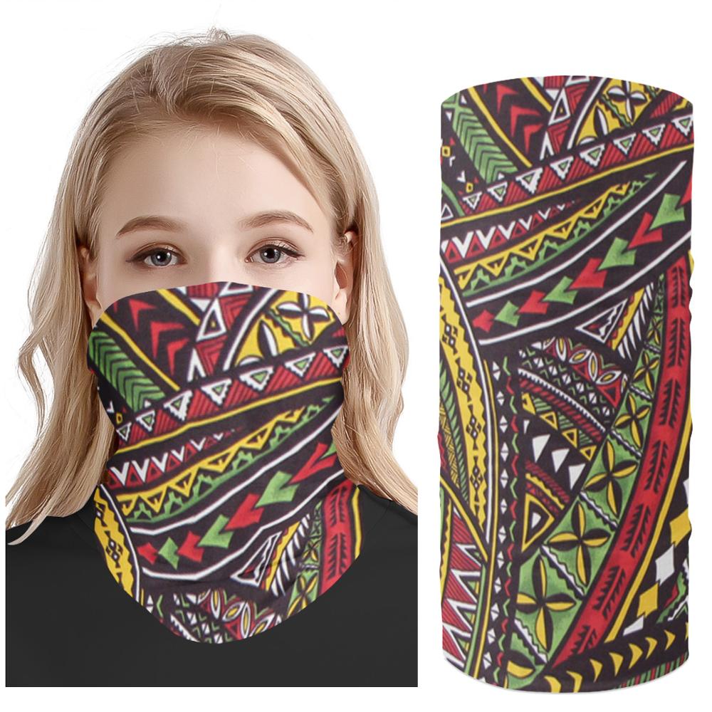 Polynesia Traditional Protective Head Scarf Women UV Protection Magic Face Cover Scarf Dust Wind Bandana Balaclava: tj17z28