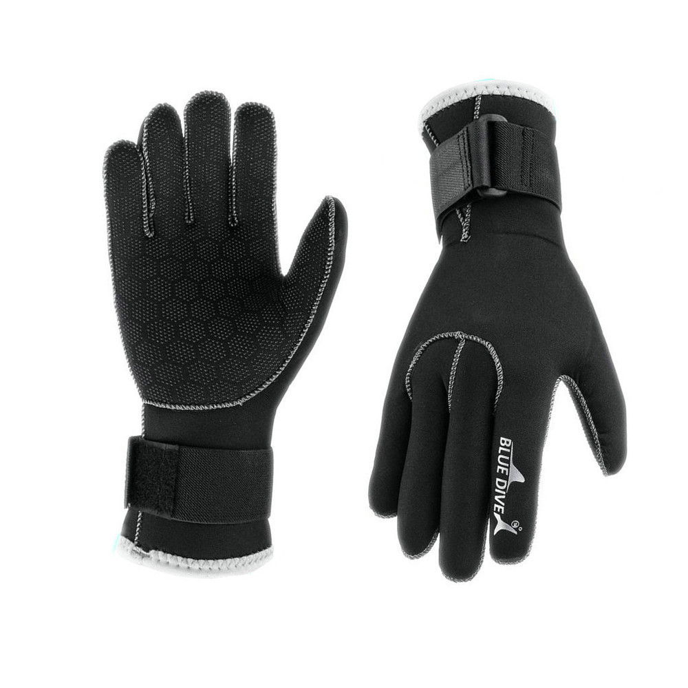 Diving Gloves 3mm Neoprene Cold-Proof Winter Swimming Quick-Dry Scuba Snorkeling Black