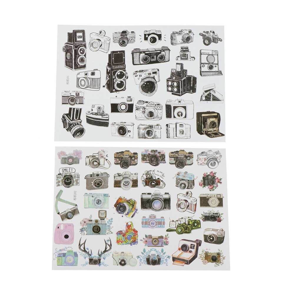 DIY handmade photo album scrapbook diary camera adhesive paper sticker decoration stickers