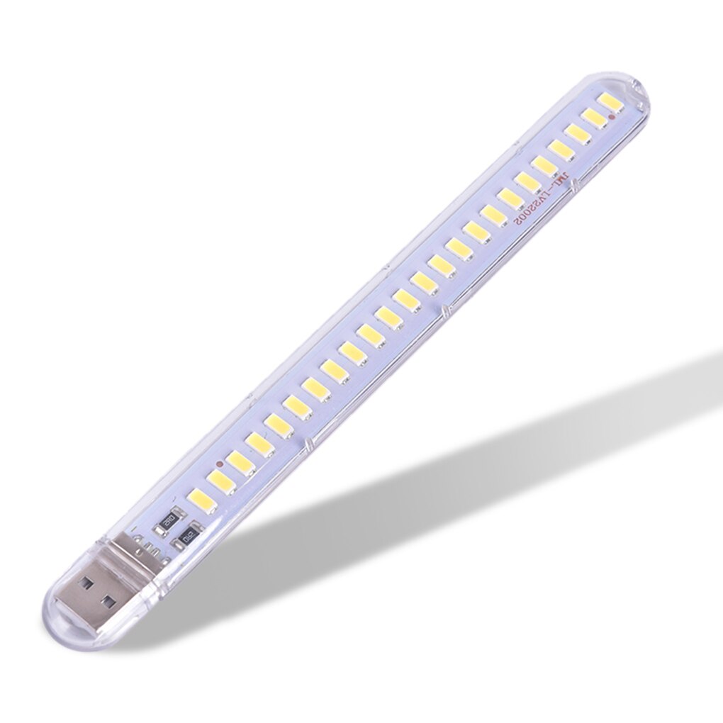 Luces LED USB para libros, Bombilla de 5V, entrada de energía, blanco cálido, 2-24LEDS SMD 5630 5730 5000, 6500K, 3000-3500K, luz nocturna USB: 24LEDs / cold white