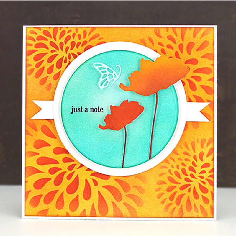 6*6 inch plastic sjabloon waterdruppel bloem boom tak stengel hulst vorm voor diy scrapbooking knutselpapier kaarten maken sjabloon 18