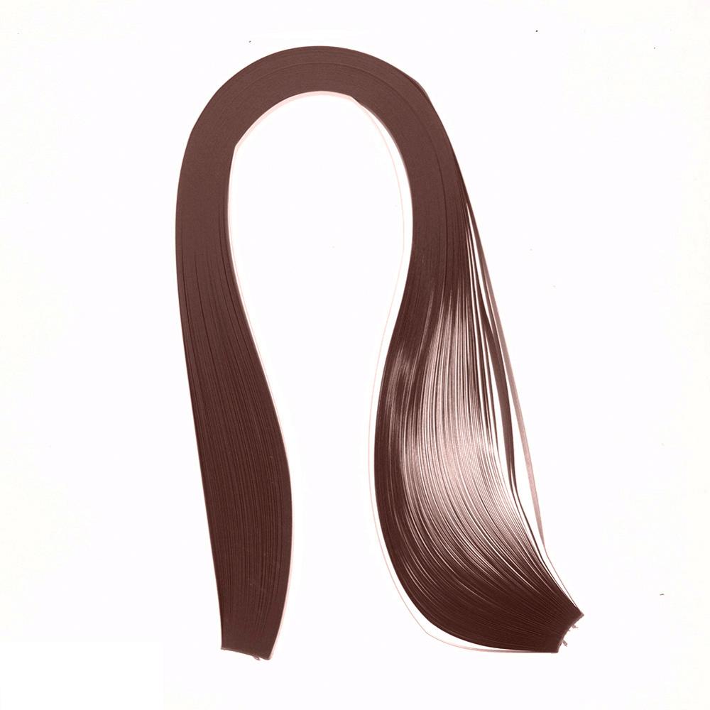 DIY 120 Streifen Quilling Papier 5mm Breite Mehrere Einfarbig Origami Papier Hand Handwerk Dekoration Druck Linderung #259127: Kaffee