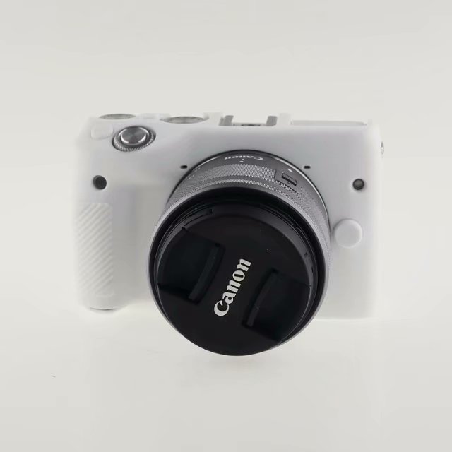 Silikon Rügestochen Gummi Kamera Tasche Körper Abdeckung fallen Haut DSLR Für Kanon EOS M3