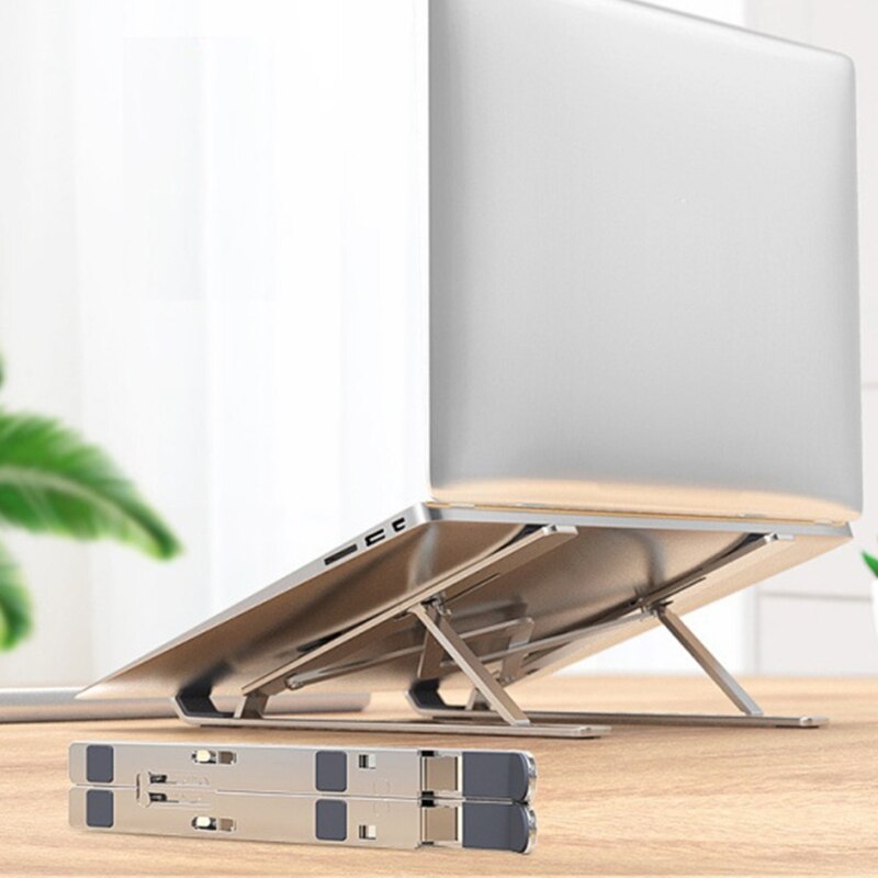 Laptop Stand, Multi-Angle Adjustable Aluminum Notebook Stand, Foldable Non-Slip