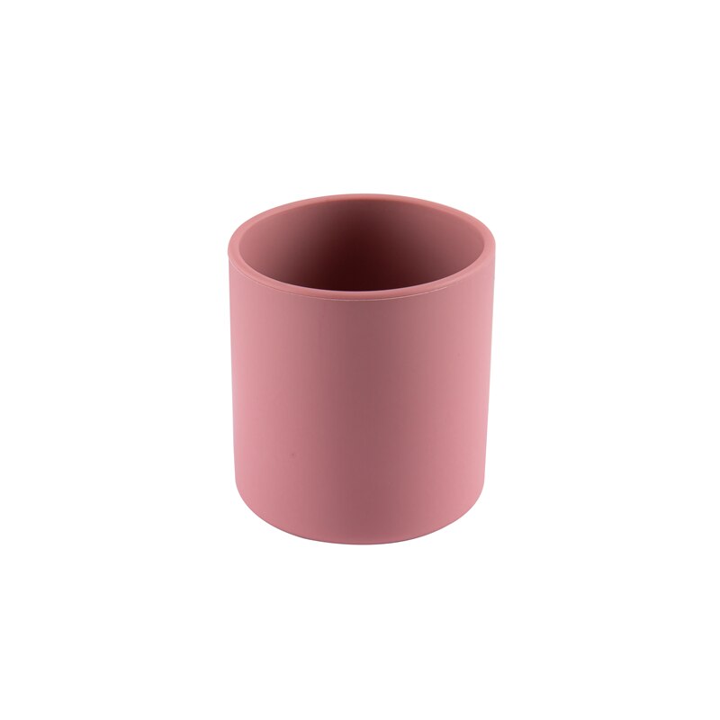 10 Kleuren Baby Leren Drinken Cup Baby Drinken Training Water Siliconen Cup Bpa Gratis Food Grade Hittebestendige siliconen Cups: leather powder