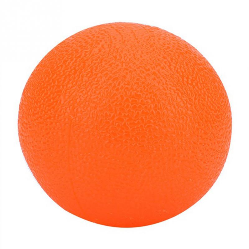 Silikonmassageterapi greppboll för hand fingerstyrka träning stressavlastning dekompressionsboll fitnessutrustning  #2: Orange
