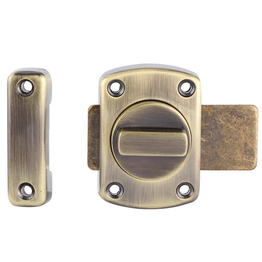 Con Cerradura para puerta de gabinete con accesorios de tornillo cerradura de puerta de aleación de zinc duradera
