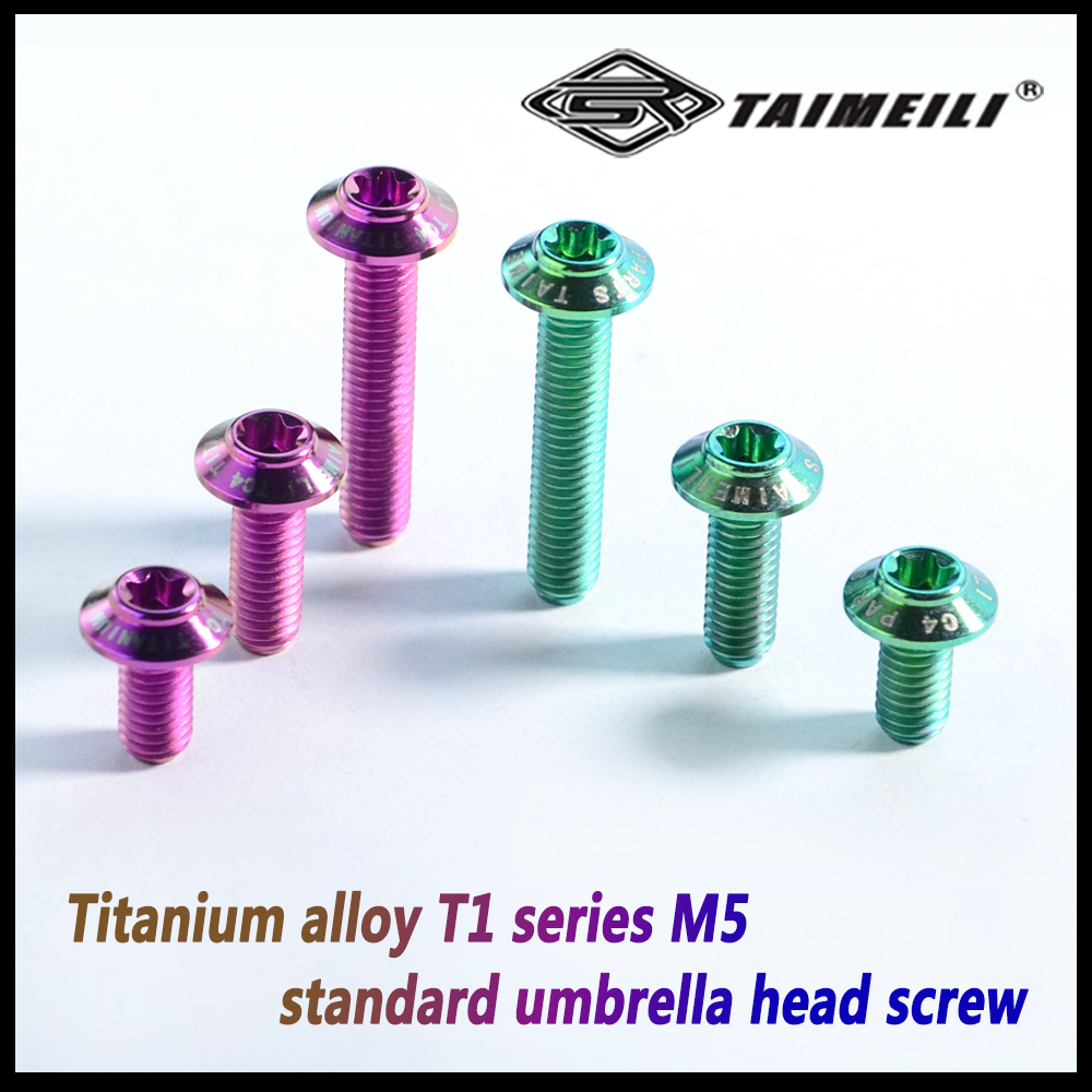 TAIMEILI titanium legering paraplu hoofd schroef T1 serie standaard paraplu hoofd M5x10-30mm motorfiets modificatie 1pcs