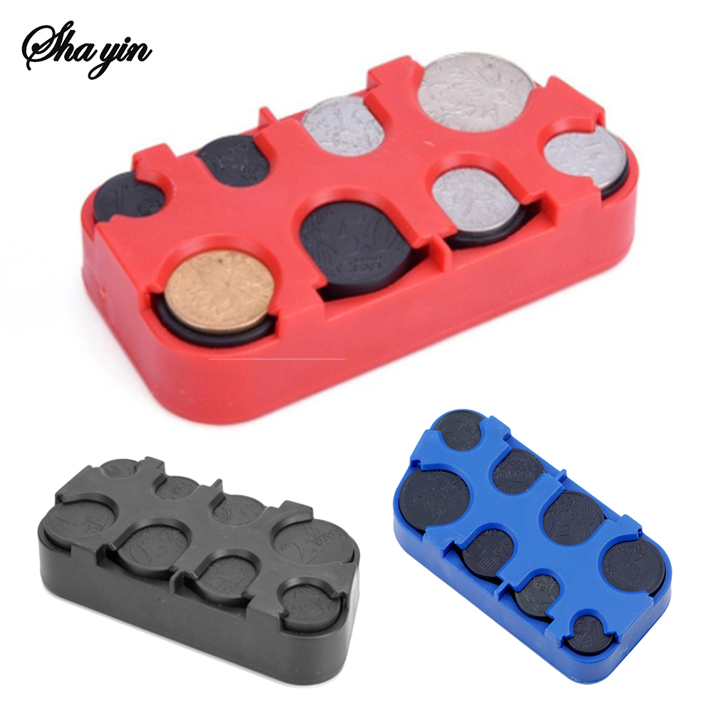 Kreative Münzbox, Euro 8-Münzboxen, Münzspender, Aufbewahrungsbox zum Wechseln, Münzsparbox, Münz-Organizer