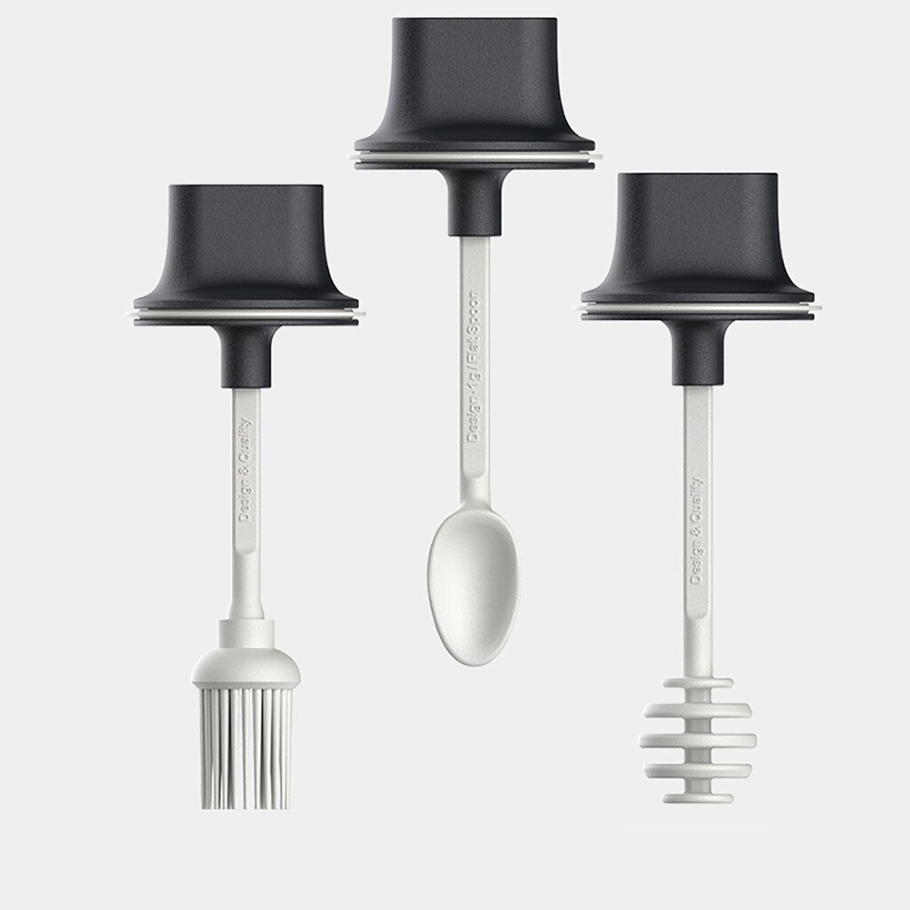 250ml Glass Airtight Jar Spice Containers Bottle Condiment Salt Pepper Seasoning Storage Bottle Spice Jars Pot With Spoon Lid#J