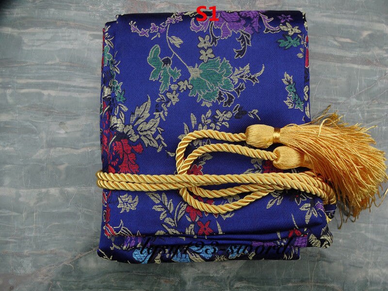 Dejlig lang blød og delikat silkesværd taske, der passer til japansk katana / japansk samurai sværd tilbehør: S1