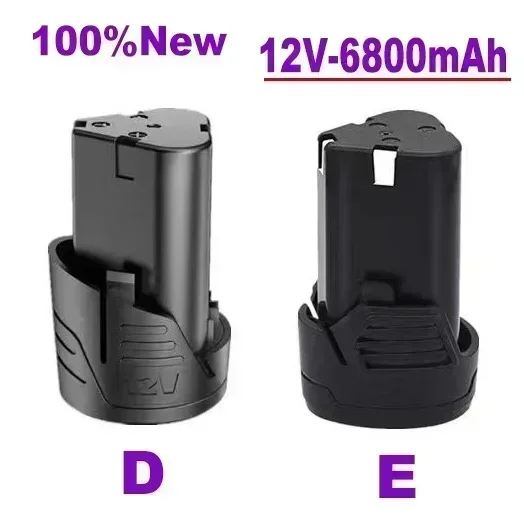 100%. Nuovo. Batteria al litio ricaricabile universale agli ioni di litio 12V 6800mAh per utensili elettrici Batteria per cacciavite elettrico per trapano elettrico