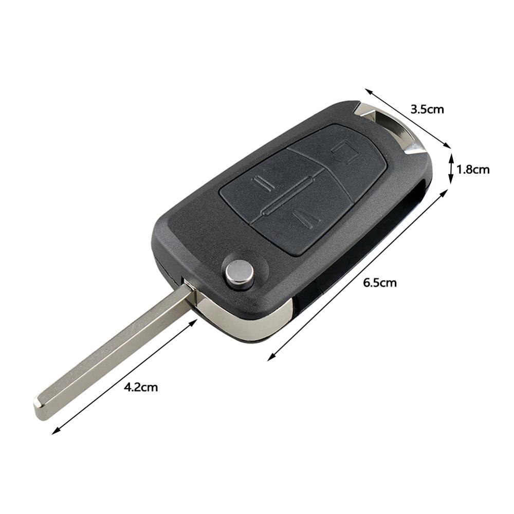 3 Butoons Klapp Schlüssel Fall Shell Mit Uncut Klinge Fob Für Vauxhall/Opel/Astra H/Corsa D /Vectra C/Zafira