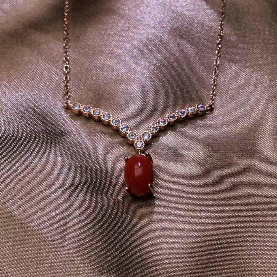 MeiBaPJ Naturale Del Corallo Rosso Insieme Dei Monili Del Fiore 925 Anello in Argento Puro Pendente Della Collana 2 Vestiti Multa Monili di Cerimonia Nuziale per Le Donne