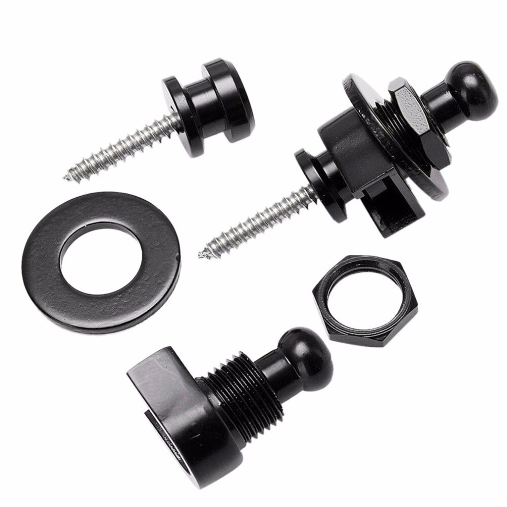 Guitar Bass Schaller Strap Buckle Locks Buttons Round Head Guitar Accessory Chrome Locking Machine Tuners