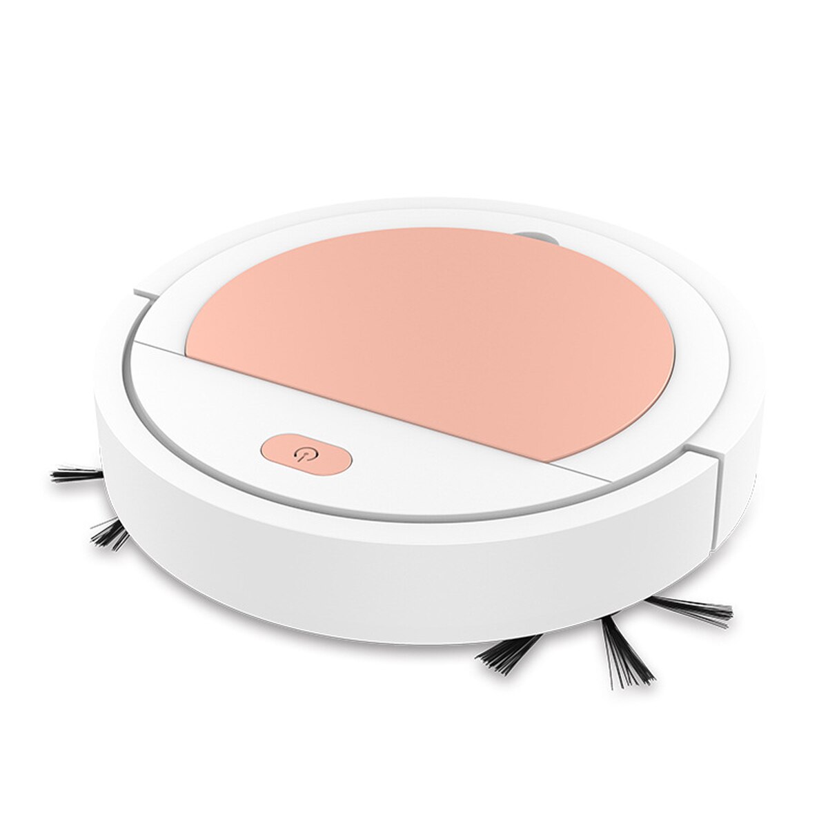 3 en 1 inteligente barredora Robot casa Durable potencia de limpieza de piso Robots aspiradora 1800pa: White gold