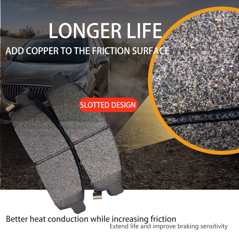 Fit For MAZDA CX-5 Ceramic car brake pads, rear BRAKE Pads no noise D1846 Automobile Brake pad factory