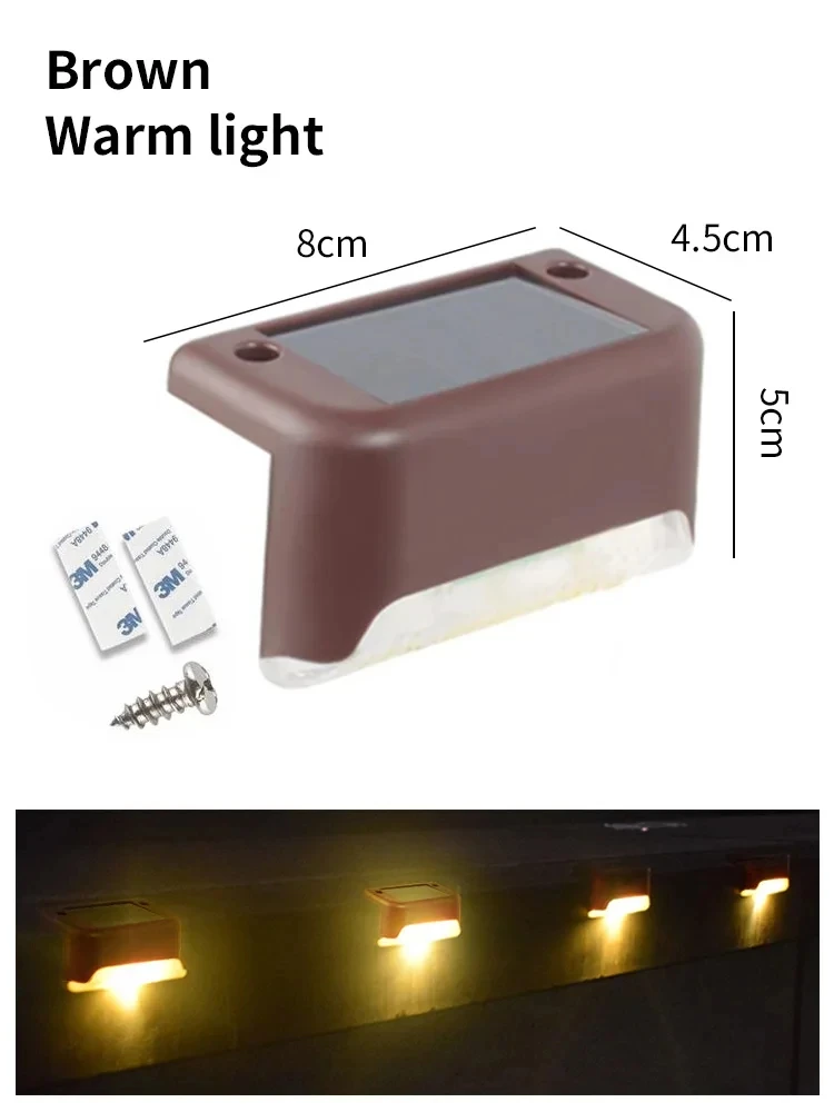 Waterdichte LED Solar Deck Lights Straat Wandlamp Outdoor Hek Post Solar Light Voor Tuin Binnenplaats Patio Trappen Zwembad Decor: Blauw