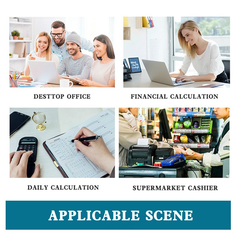 12 Digit Calculator M-28 Solar Dual Power Supply Large Display Calculation Tool Office Financial Supplies Student Exam Supplies