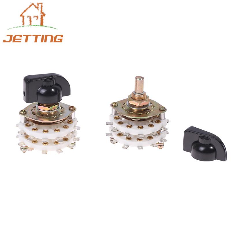 KCZ 2 Pole 6/7/8/9/10/11 4 Pole 3/5 Position With Channel Rotary Switch Selector With Cap Rotary Switch Selector