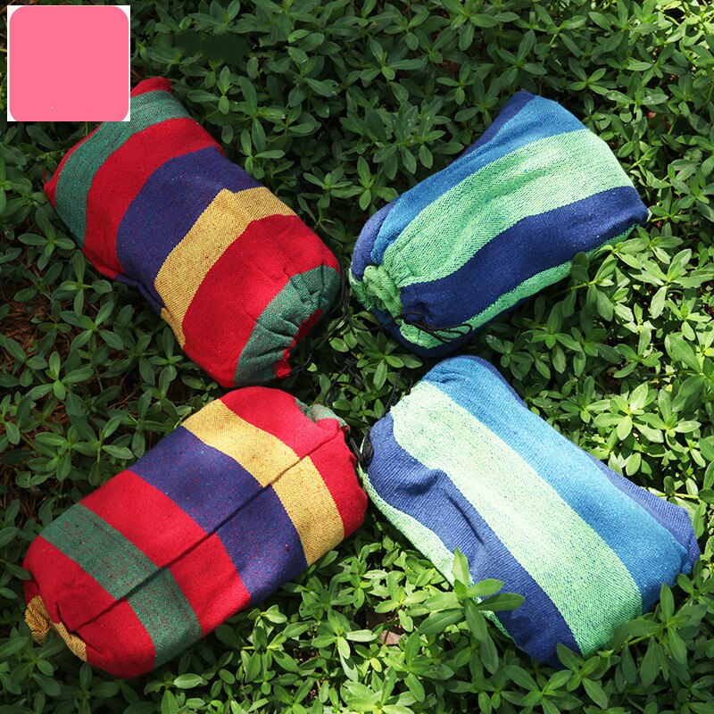 Arco Iris de ocio al aire libre doble 2 Persona de hamacas ultraligero de hamaca con mochila 1,9*1,5 m