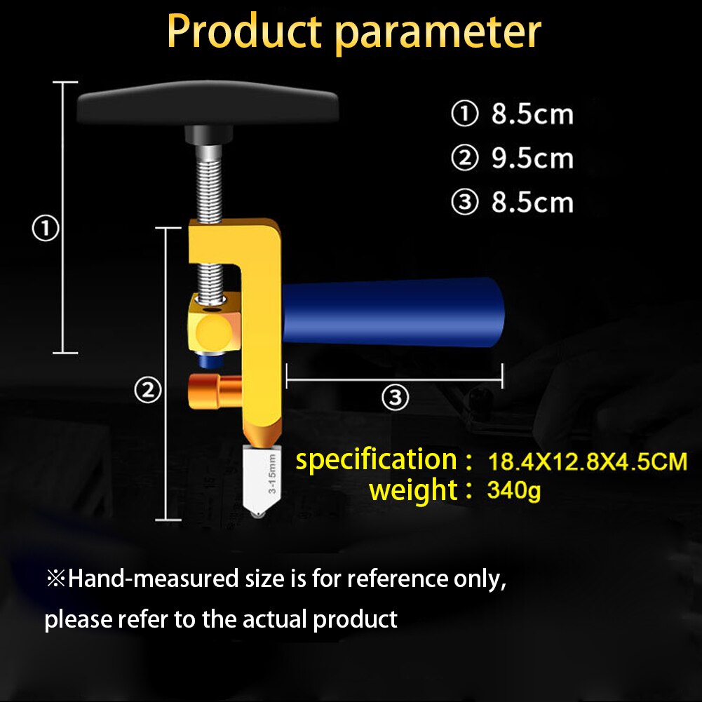 2 in 1 Glass Ceramic Tile Cutter With Knife Wheel Diamond Roller Glass Cutter Cutting Machine Opener Breaker Tools