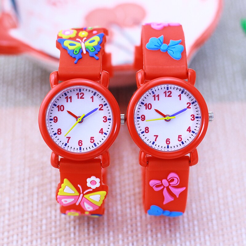 Chaoyada – montres à nœud papillon pour fille, jouet mignon, Six couleurs, pour petite écolière de la maternelle