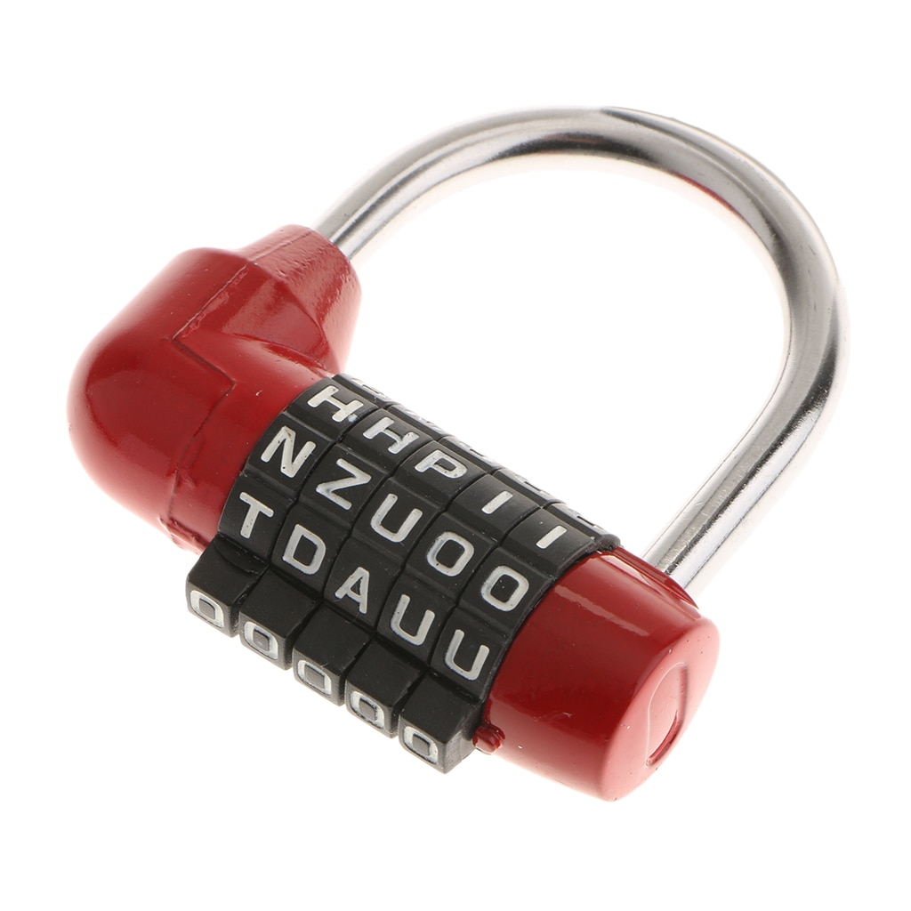 Cadenas combinaison 5 lettres à cadran | En alliage de Zinc, Code mot de passe pour voyage