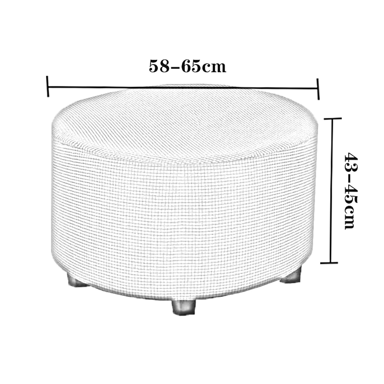 Ronde poef hoezen voetenbank hoes afneembare hoezen machinewasbaar