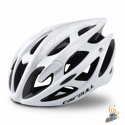 Stylish Mountain Bike Helmet Ultralight Cycling Safety Cap Man MTB Road Bicycle Protected Helmets for Bicycles Casco Ciclismo: White / L for 58-62cm