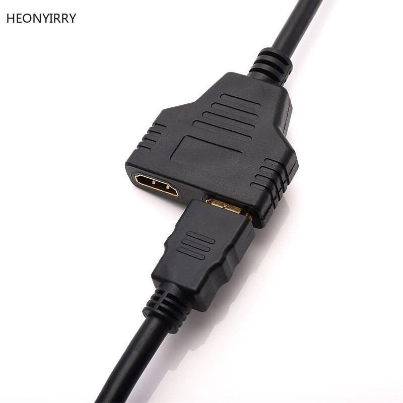 Hdmi Splitter Kabel 1 Male Naar Dual Hdmi 2 Female Y Splitter Adapter In Hdmi Hd Lcd Led Tv 30cm 1 In 2 Splitter Adapter Converter