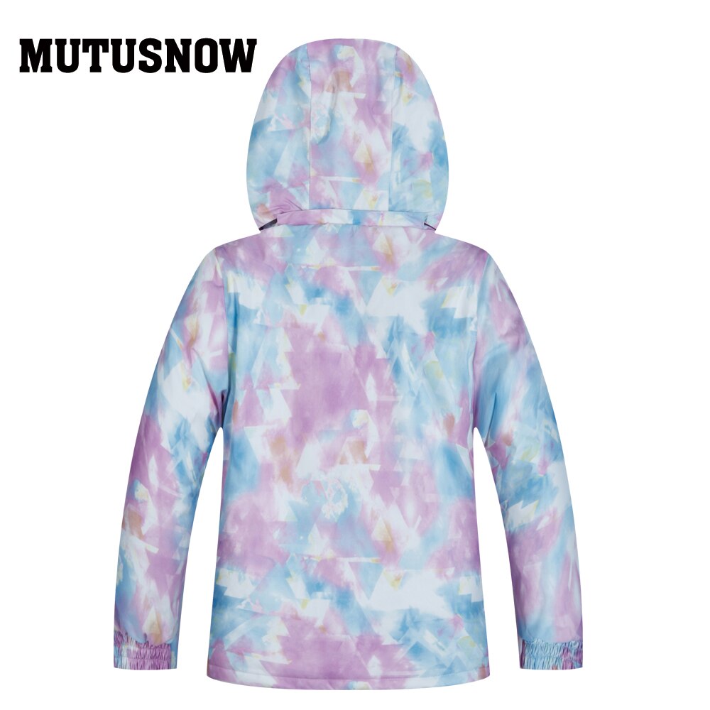 Mutusnow crianças jaqueta de esqui inverno crianças à prova de vento impermeável super quente roupas de esqui meninas casaco de neve-30 jaqueta de snowboard de inverno