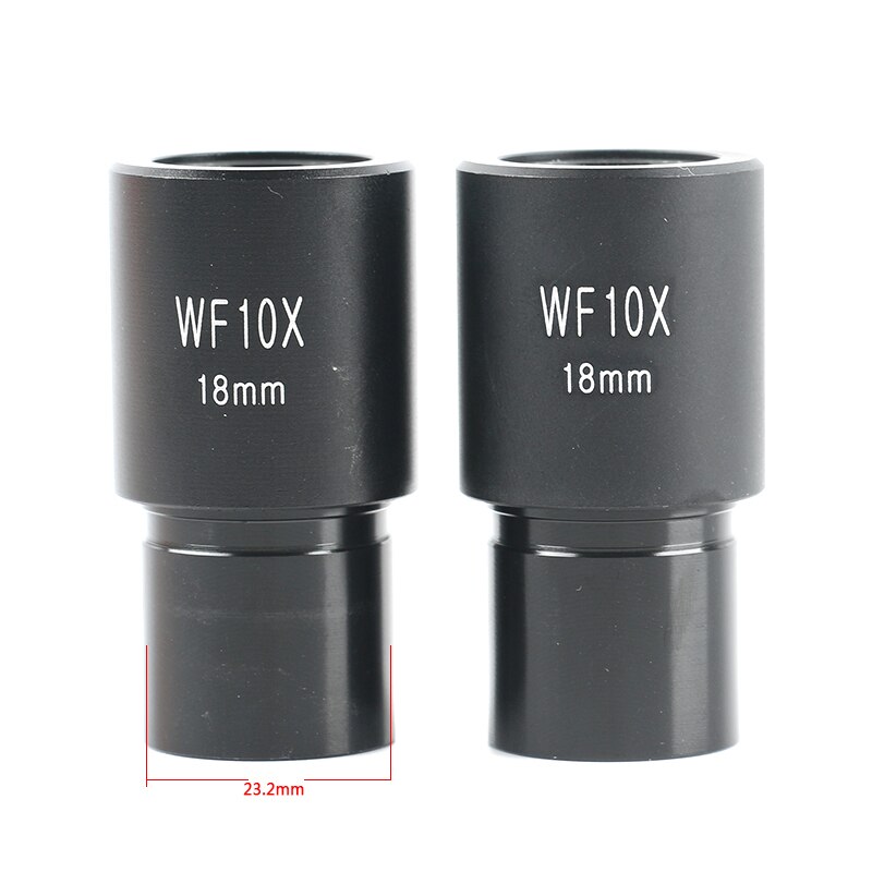 WF5X 10X 16X 20X 25X 30X Wide-angle Eyepiece For Biological Stereo Microscope Mounting 23.2mm Optical Glass High Eyepiont: WF10X 2PCS