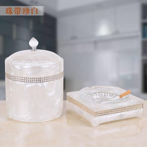 European desktop coffee table mini storage bin trash can small home storage tube garden round flower bucket garbage cans