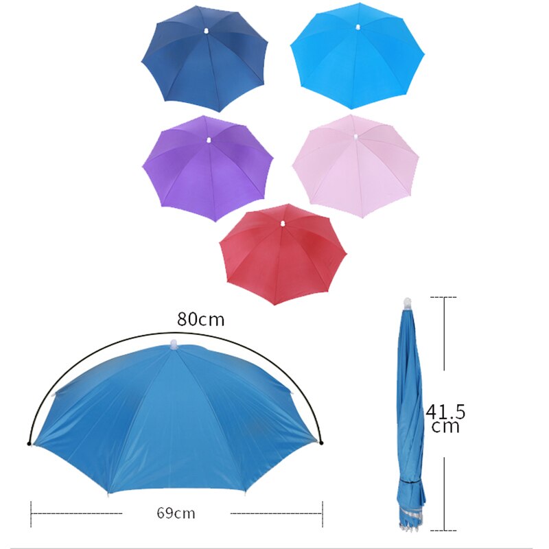Sombrilla plegable para Pesca al aire libre, paraguas del ejército, impermeable, Camping, Pesca, sombreros, Cabeza de Playa, unisex