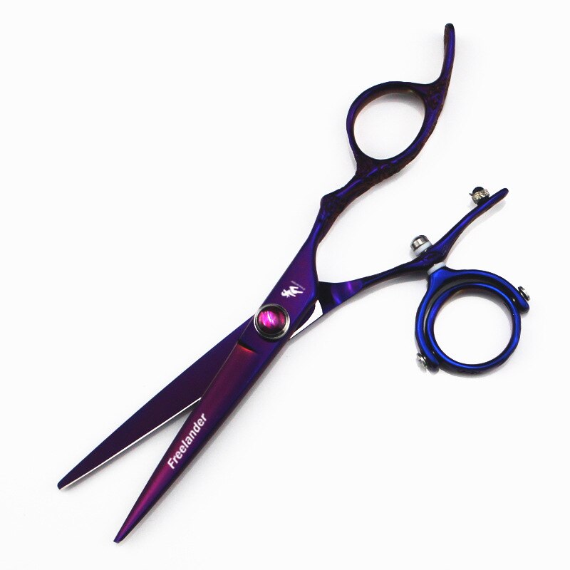 5.5 "swivel duim haar knippen schaar kappersscharen 720 graden draaibare duim scharen swivel duim schaar vliegende scharen: cutting scissors