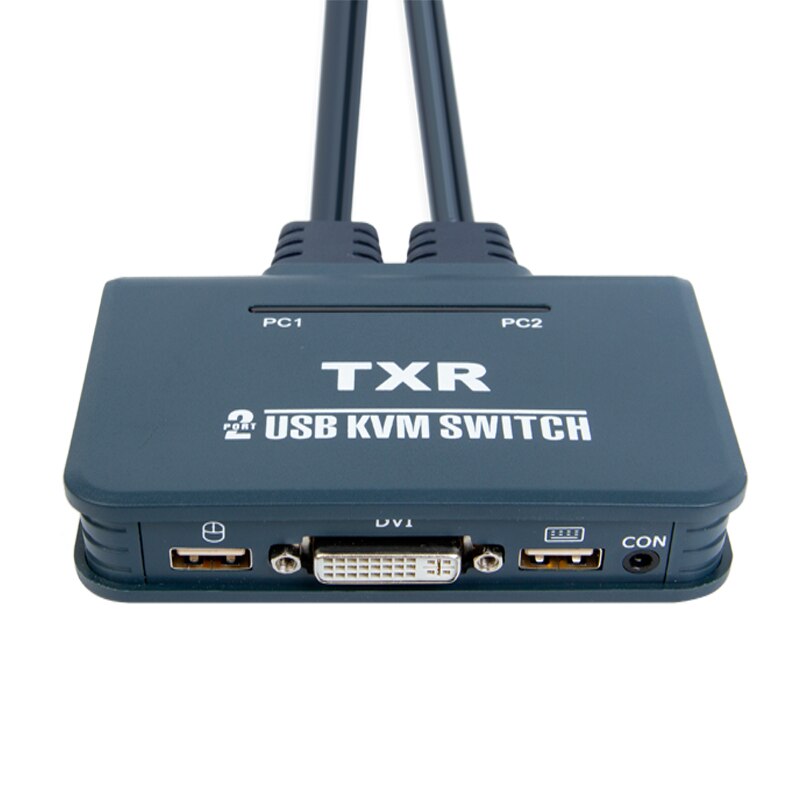 2-port all in DVI KVM switch with USB mouse and keyboard sharing desktop controller switch and keyboard hotkey switch