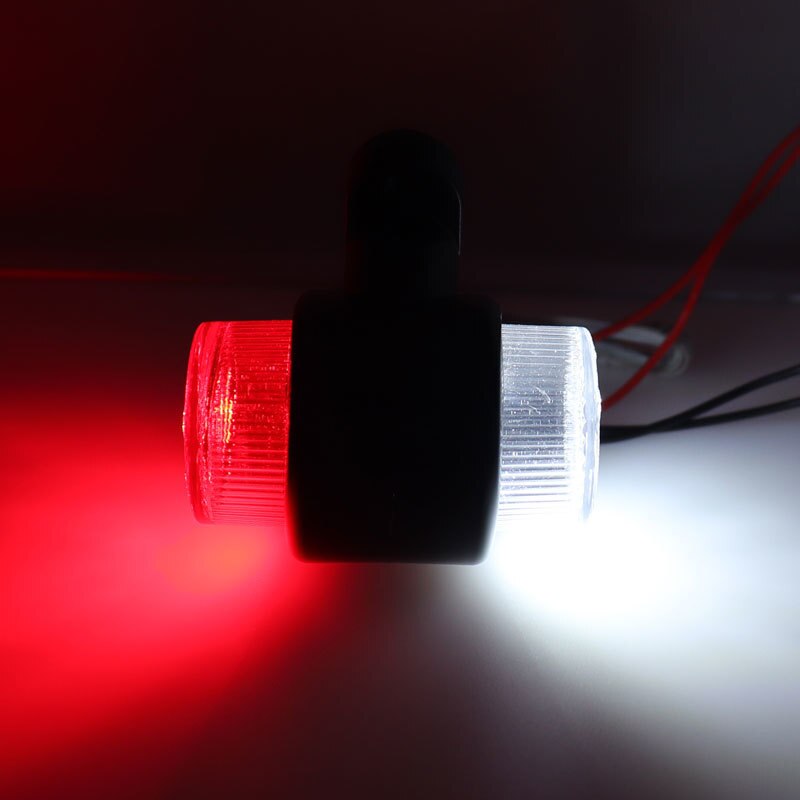 10-30v bil 8 led rød &amp; hvide dobbelte sidemarkeringslygter, blinklys, advarselslampe for frigang til påhængsvogn rv lastbil