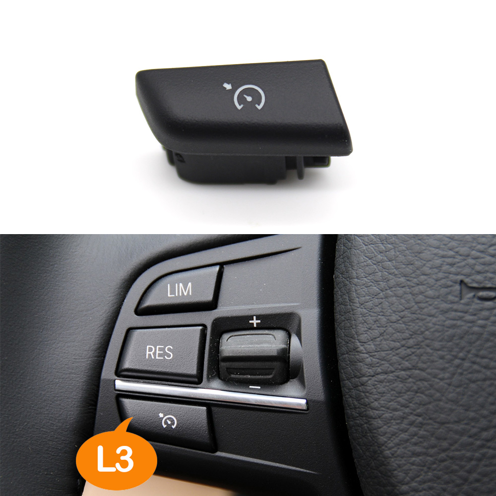 Botones para volante de coche, límite de velocidad, Control de crucero, llaves de teléfono para Serie F F20 F22 F30 F34 F36 F10 F11 F07 F12 F01 F02 F25 F15: Naranja