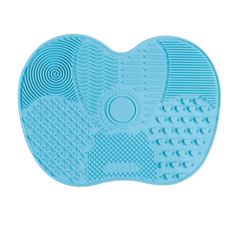 1 Pc Make-Up Borstel Pad Siliconen Brush Cleaner Mat Cosmetische Make Up Borstels Wassen Little Scrubber Board Schoon Wassen tool: mint green