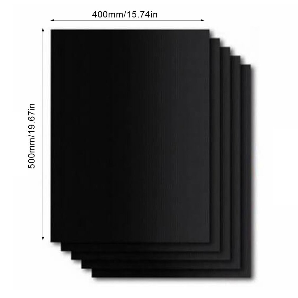 Utendørs grillmatte stor og tynn utendørs matt glassfibermateriale ikke-pinne høy temperatur motstand