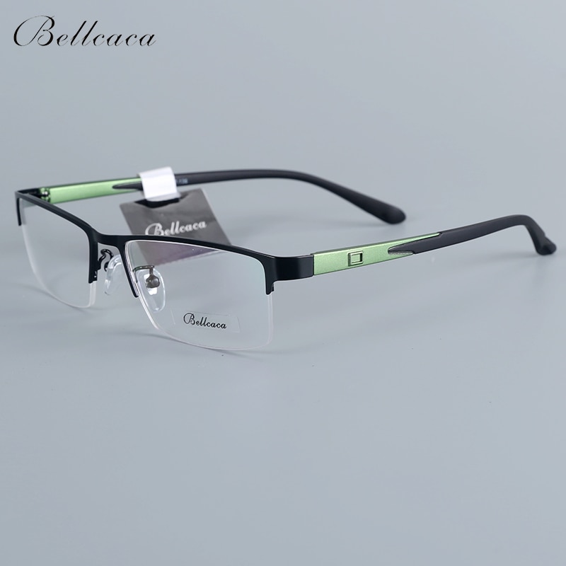 Bellcaca montatura per occhiali uomo occhiali nerd computer ottico trasparente lente trasparente montatura per occhiali per occhiali da uomo 12007
