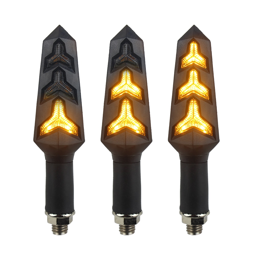 Motorcykel blinklys flydende blinklys motorcykel blinklys 12v 12 led pærer til scooter quad cruiser motor