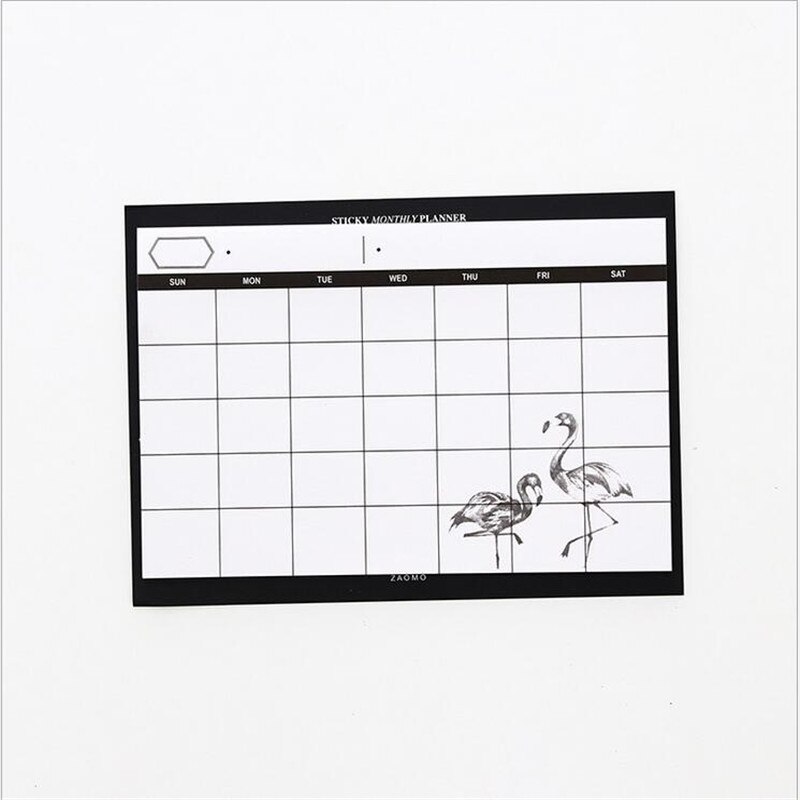 1PCS =30SHEET Simple Weekly Planner Book Desktop Schedule Month Plan Tear The Notebook Work Efficiency Summary: Burgundy