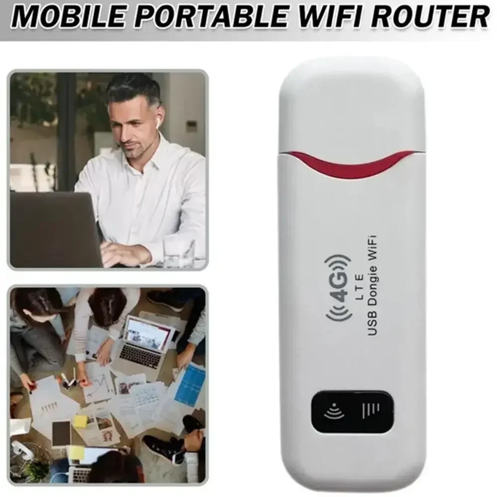4G LTE Wireless USB Dongle Mobile Broadband 150Mbps Modem Stick 4G Sim Card Wireless Router Home Office Wireless WiFi Adapter