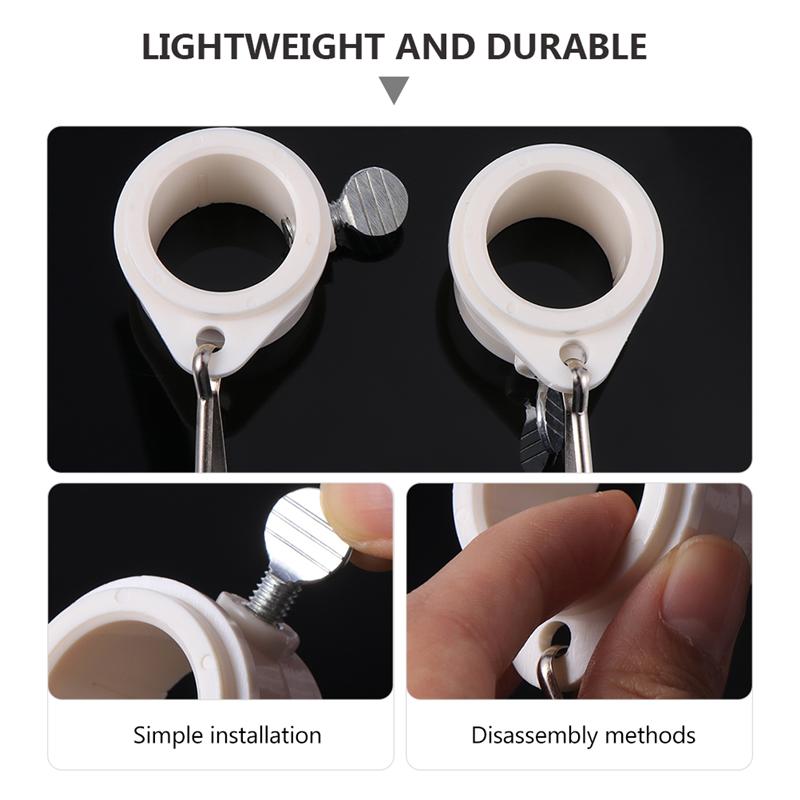 4Pcs 1 Inch Premium Flag Pole Parts Flagpole Mounting Rings Flag Fasteners Flag Pole Rings Flag Accessories Garden Flagpole Flag