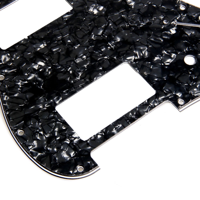 3Ply Black Pearl Guitar Pickguard For Stratocaster Fender Strat 2 HH Humbucker