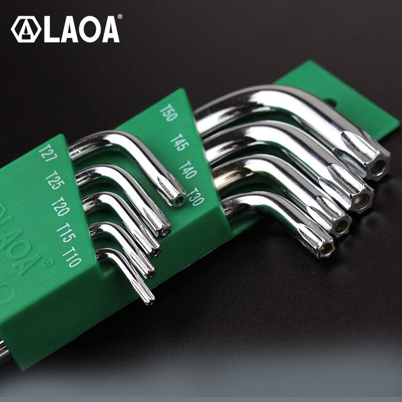 LAOA CR-V Hexagon Wrench Hex Allen Key with Middle Hole Screwdriver