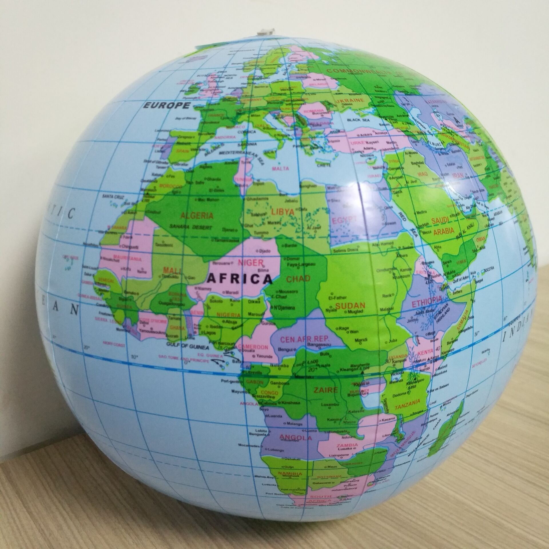 30cm Inflatable Globe World Earth Ocean Map Ball Geography Learning Educational supplies