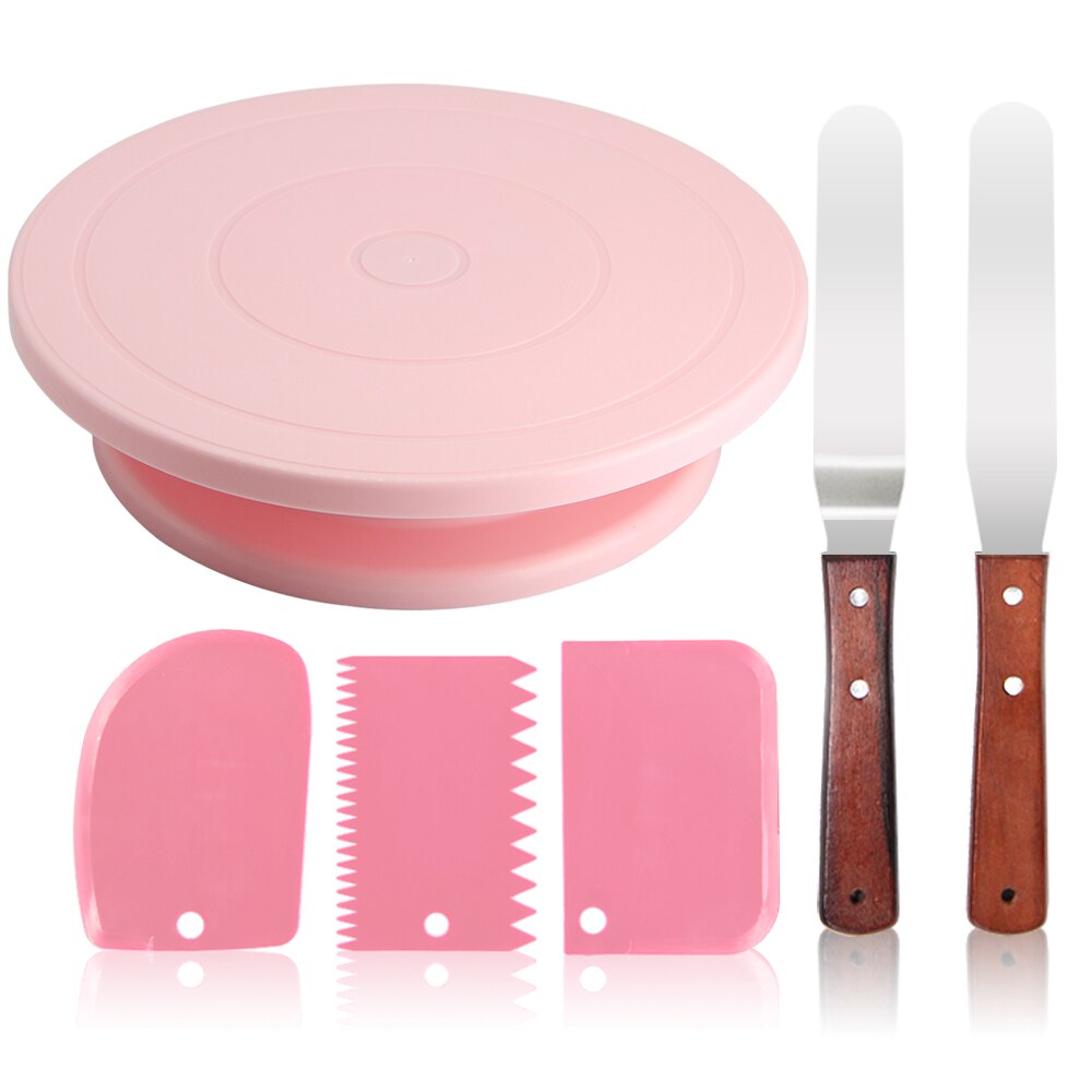 DIY Cake Decorating Bakery Tools Kit Cake Turntable Nozzle Set Pastry Tube Fondant Tool Kitchen Dessert Baking Supplies: Set5